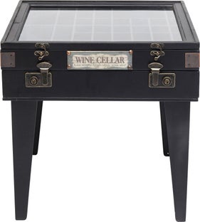 Collector Sidobord - Bord med Förvaring Svart Trä, 55x55cm – bild-1.