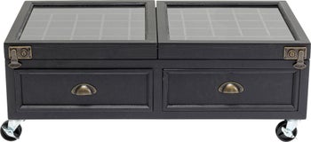 Stolik kawowy Collector Double 101x56 cm czarny – obraz-1