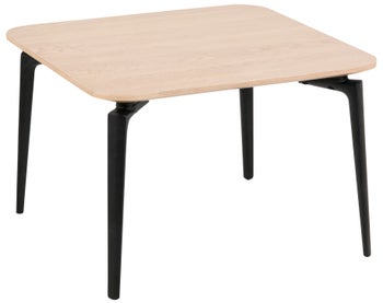 Stolik kawowy Galetti drewniano-czarny 60x60 cm – obraz-1