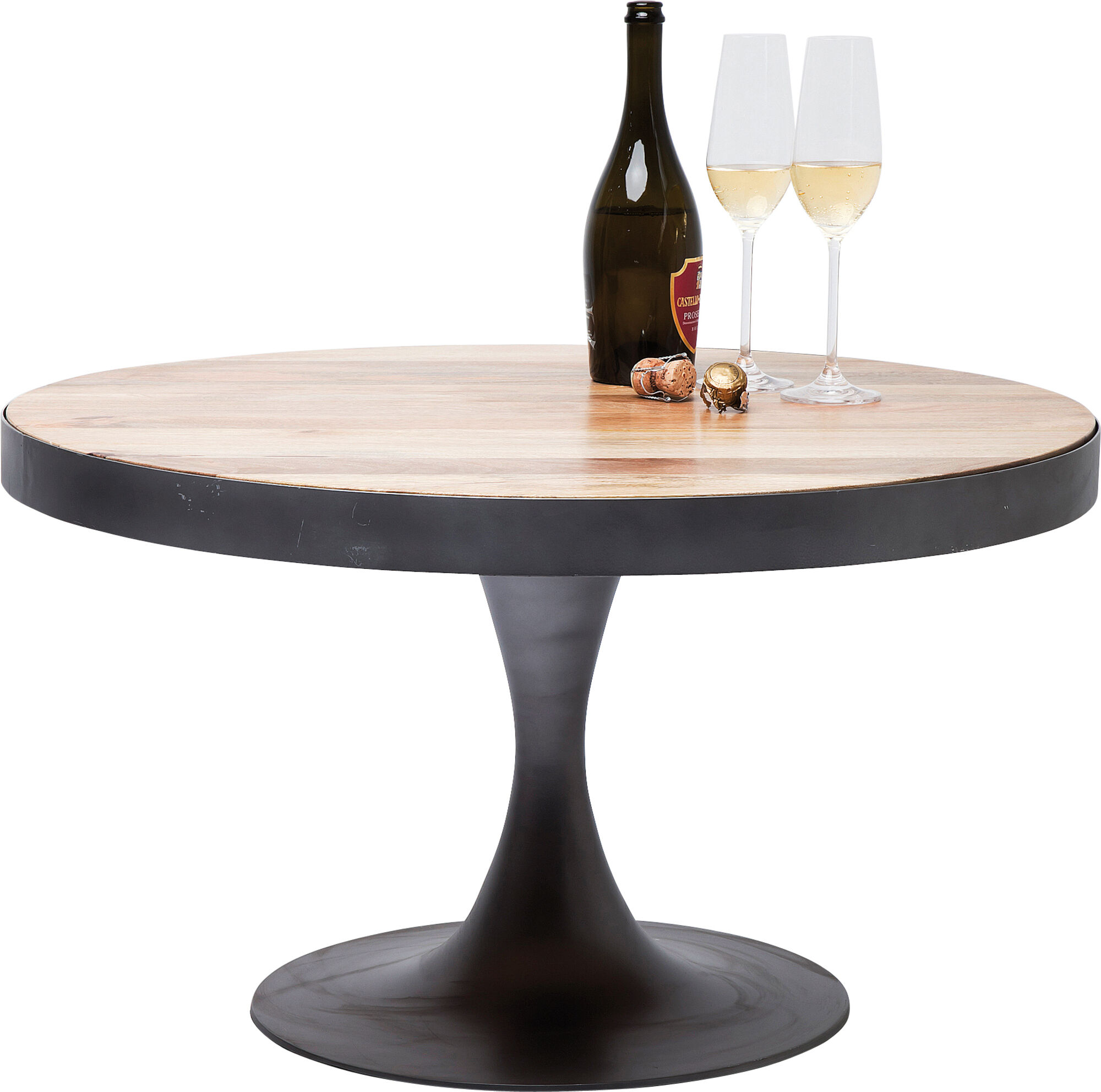 Stolik kawowy Connection Ø80 cm szary – obraz-1