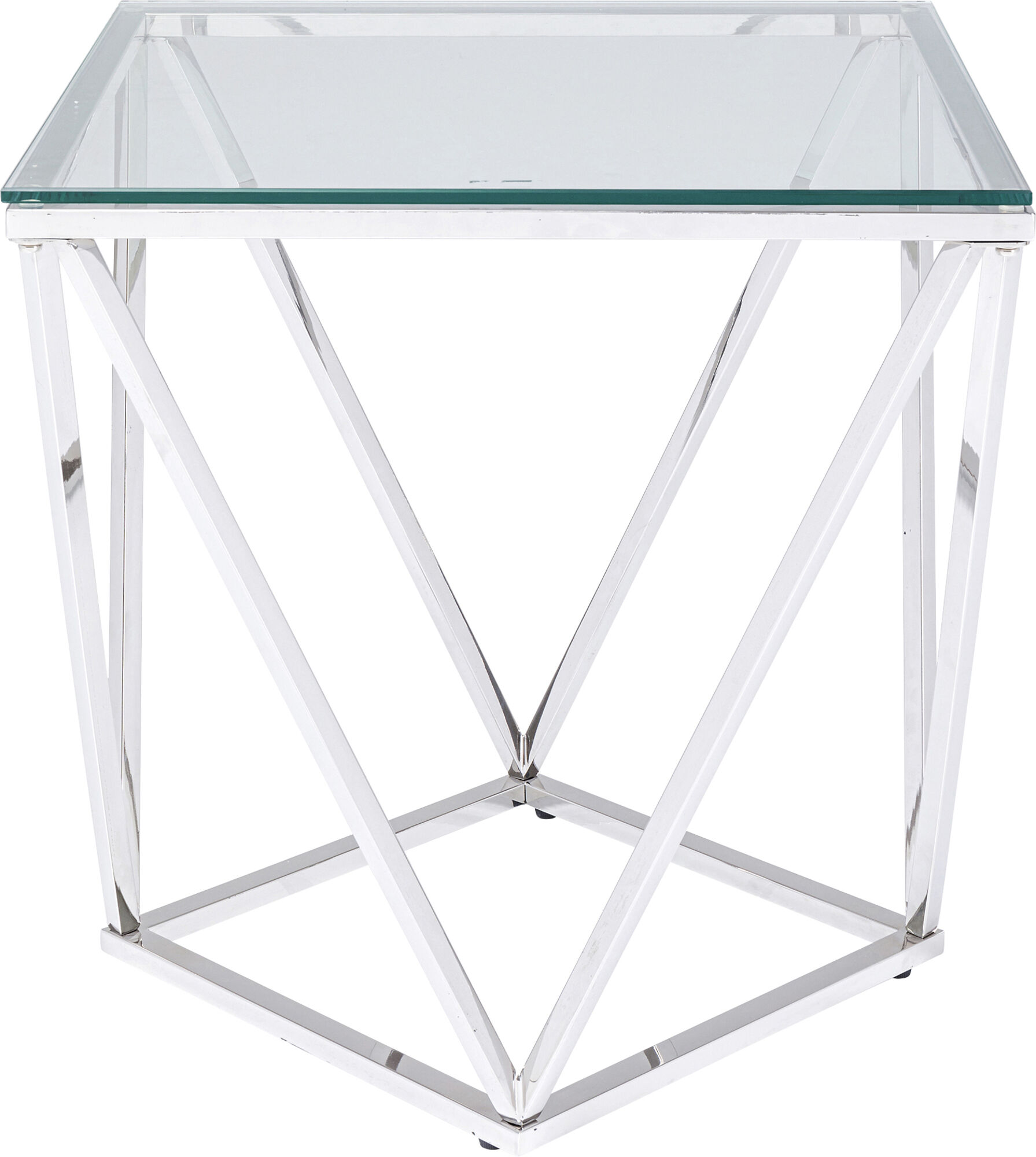 Tavolino D'appoggio Cristallo 50x50cm – immagine-1.