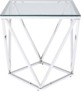 Stolik kawowy Cristallo 50x50 cm srebrny – grafika-1.