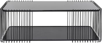 Mesa centro Wire Double Negro 120x60cm – Imagen-1.
