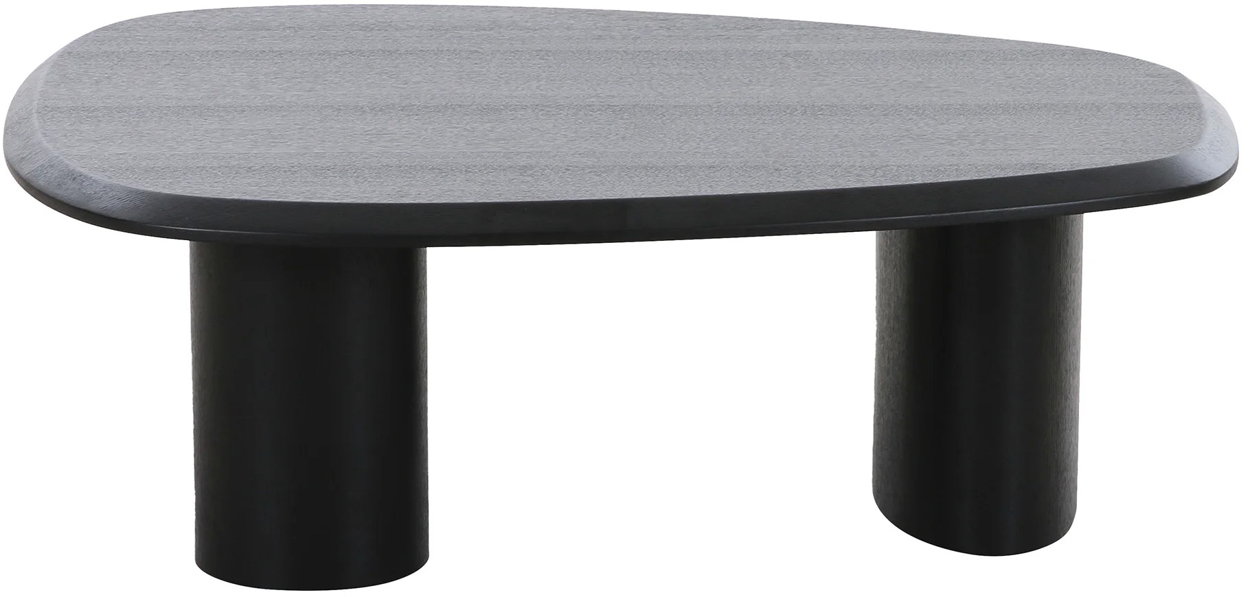 Stolik kawowy czarny w minimalistycznym stylu owalny 78x96 cm – grafika-1.