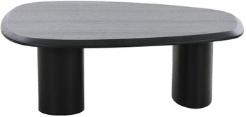 Stolik kawowy czarny w minimalistycznym stylu owalny 78x96 cm – grafika-1.