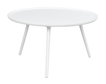 Stolik kawowy Daisy ∅80x45 cm biały – obraz-1