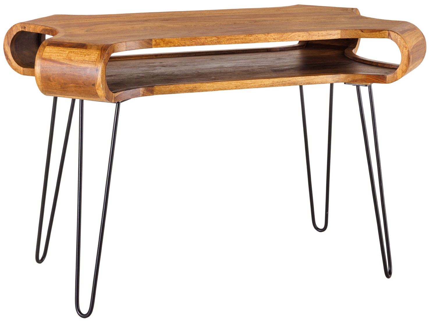 Stolik kawowy z drewna sheesam w odcieniu brązowym stylowy mebel do salonu – grafika-1.