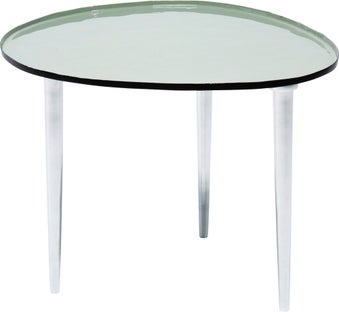 Stolik kawowy Egg 50x45 cm zielony nogi białe – grafika-1.