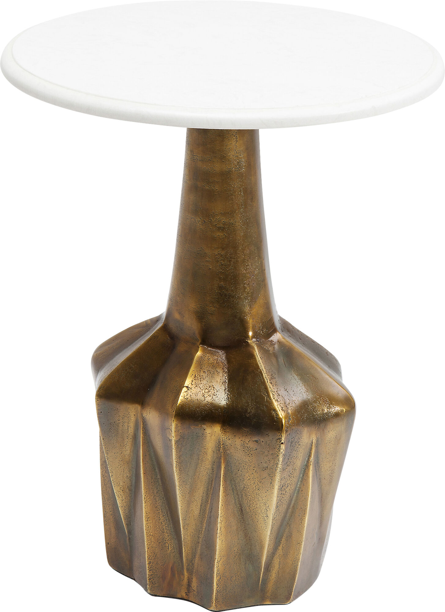 Stolik kawowy Firestarter Edge Ø41 cm biały – grafika-1.