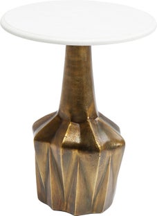 Stolik kawowy Firestarter Edge Ø41 cm biały – grafika-1.