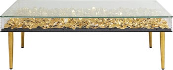Soffbord Gold Flowers, 120x60cm – bild-1.