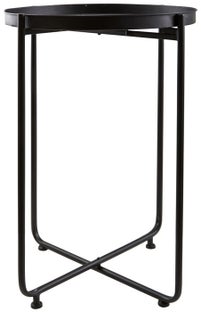 Stolik kawowy Henry Ø50 cm czarny – obraz-1