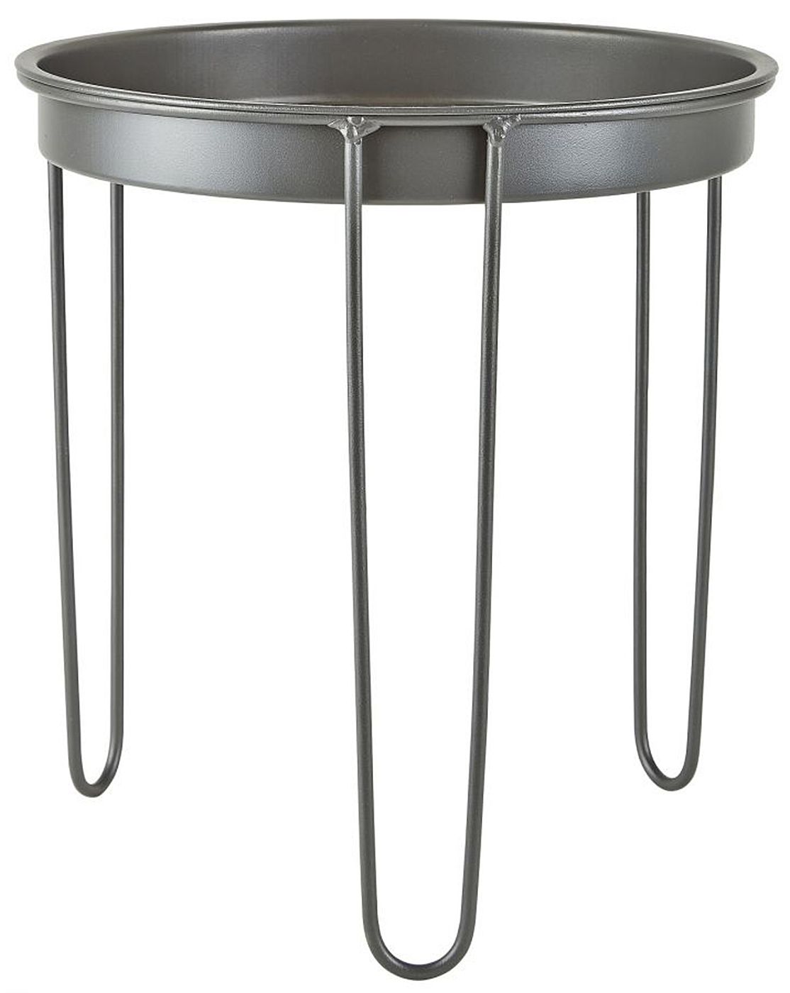 Stolik kawowy Hyde Ø33 cm szary – obraz-1