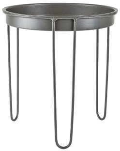 Stolik kawowy Hyde Ø33 cm szary – obraz-1