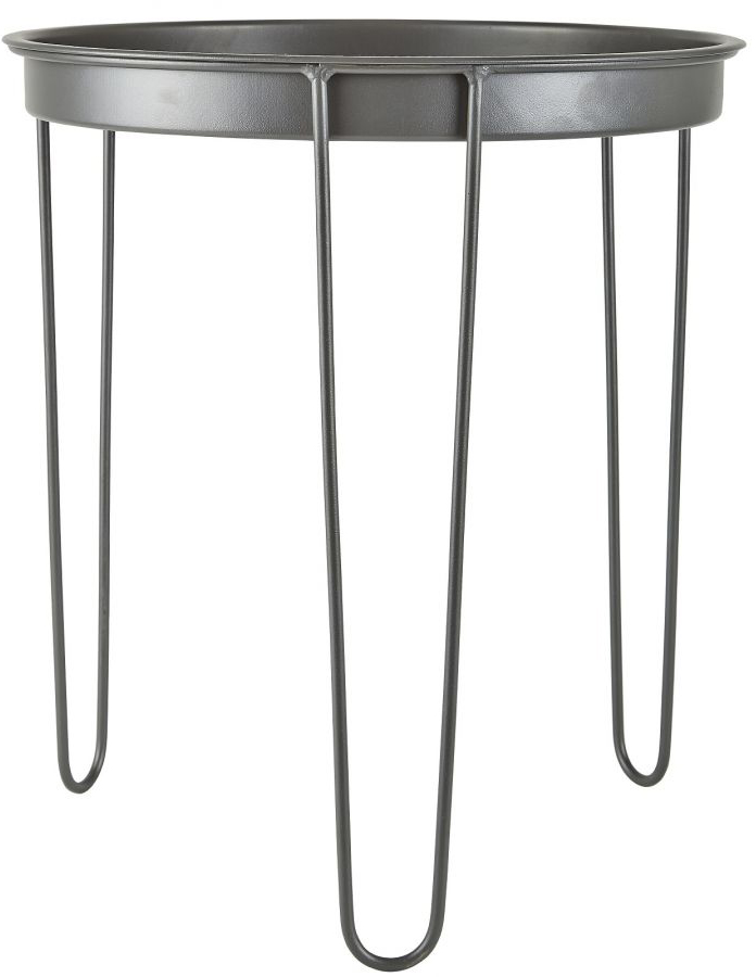 Stolik kawowy Hyde Ø40 cm szary – obraz-1