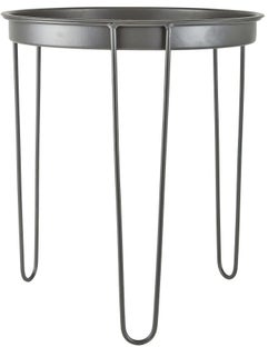 Stolik kawowy Hyde Ø40 cm szary – obraz-1