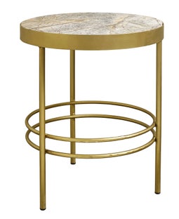 Stolik kawowy Jungle ∅50 cm złoty – obraz-1