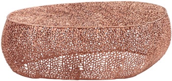 Stolik kawowy Condi 122x69 cm miedziany – obraz-1