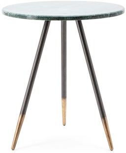 Stolik kawowy Marvelous 40 cm blat marmur – obraz-1