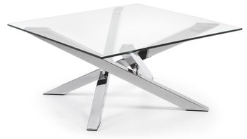 Stolik kawowy kwadratowy stalowy 90x90 cm – obraz-1