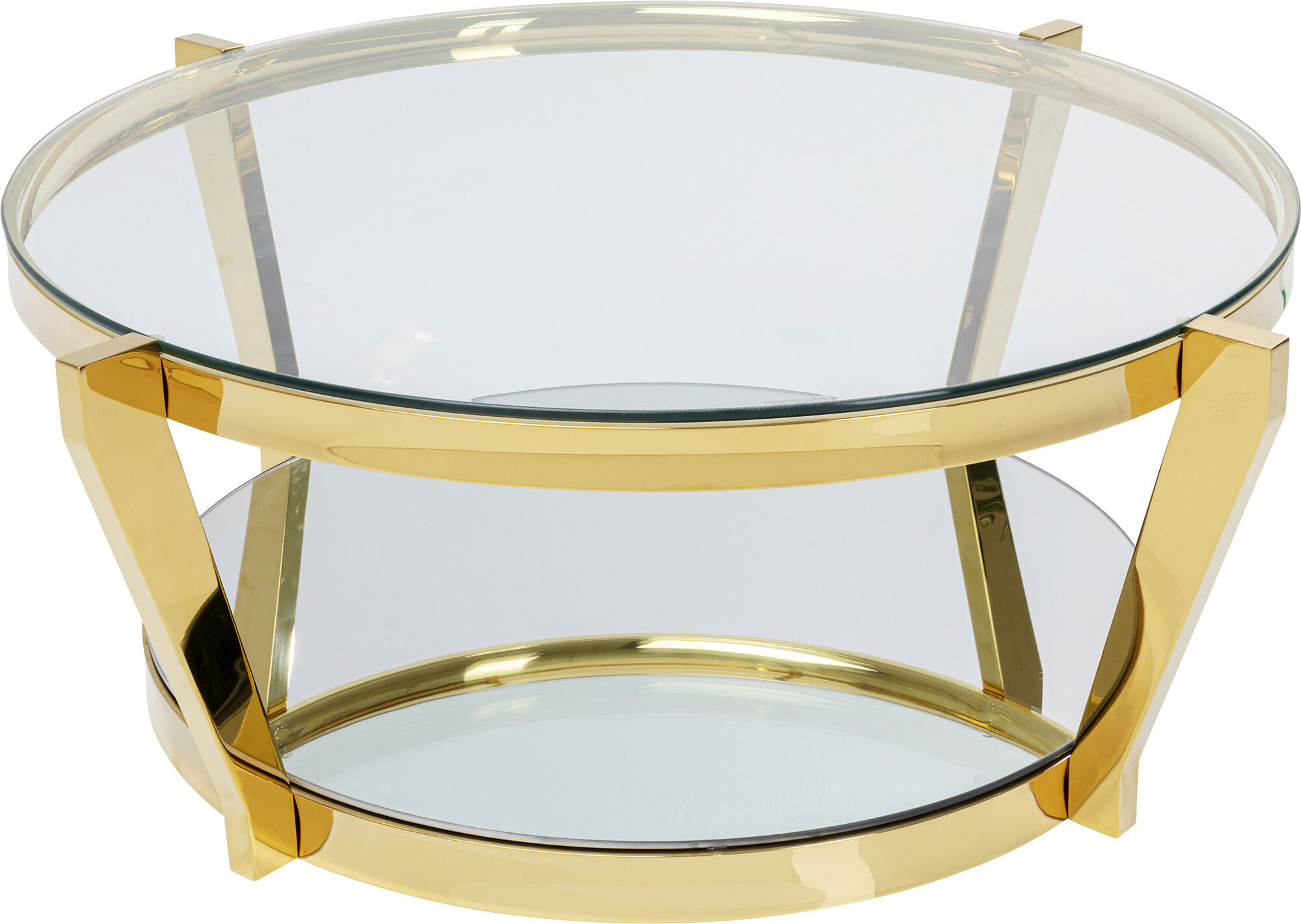 Masuta de cafea Monocolo Aurie Ø90 cm – imagine-1.