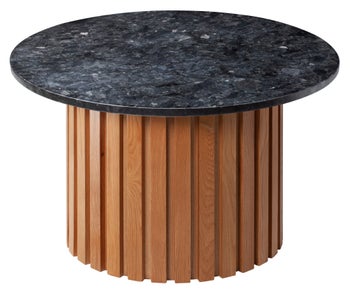 Stolik kawowy Moon ∅85 cm czarny granit – obraz-1