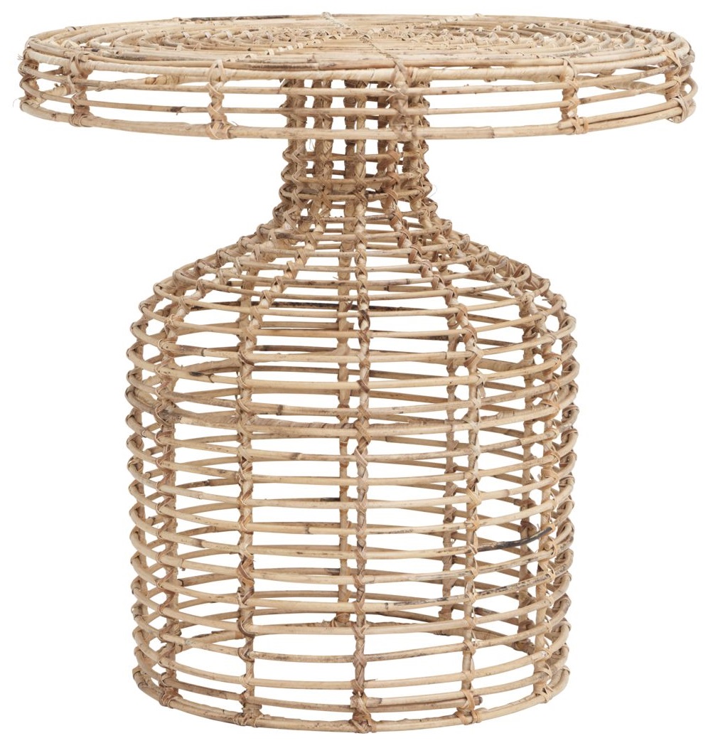 Stolik kawowy Nature Ø46 cm rattanowy – obraz-1