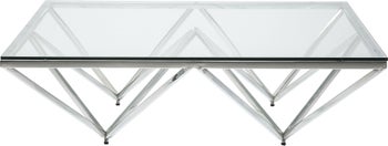 Soffbord Network Krom/Glas, 105x105cm – bild-1.