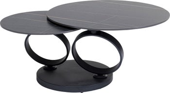 Masuta cafea Beverly neagra 133x80 cm – imagine-1.