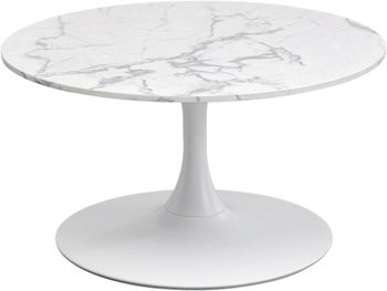 Mesa centro Schickeria Mármol Blanco Ø80cm – Imagen-1.