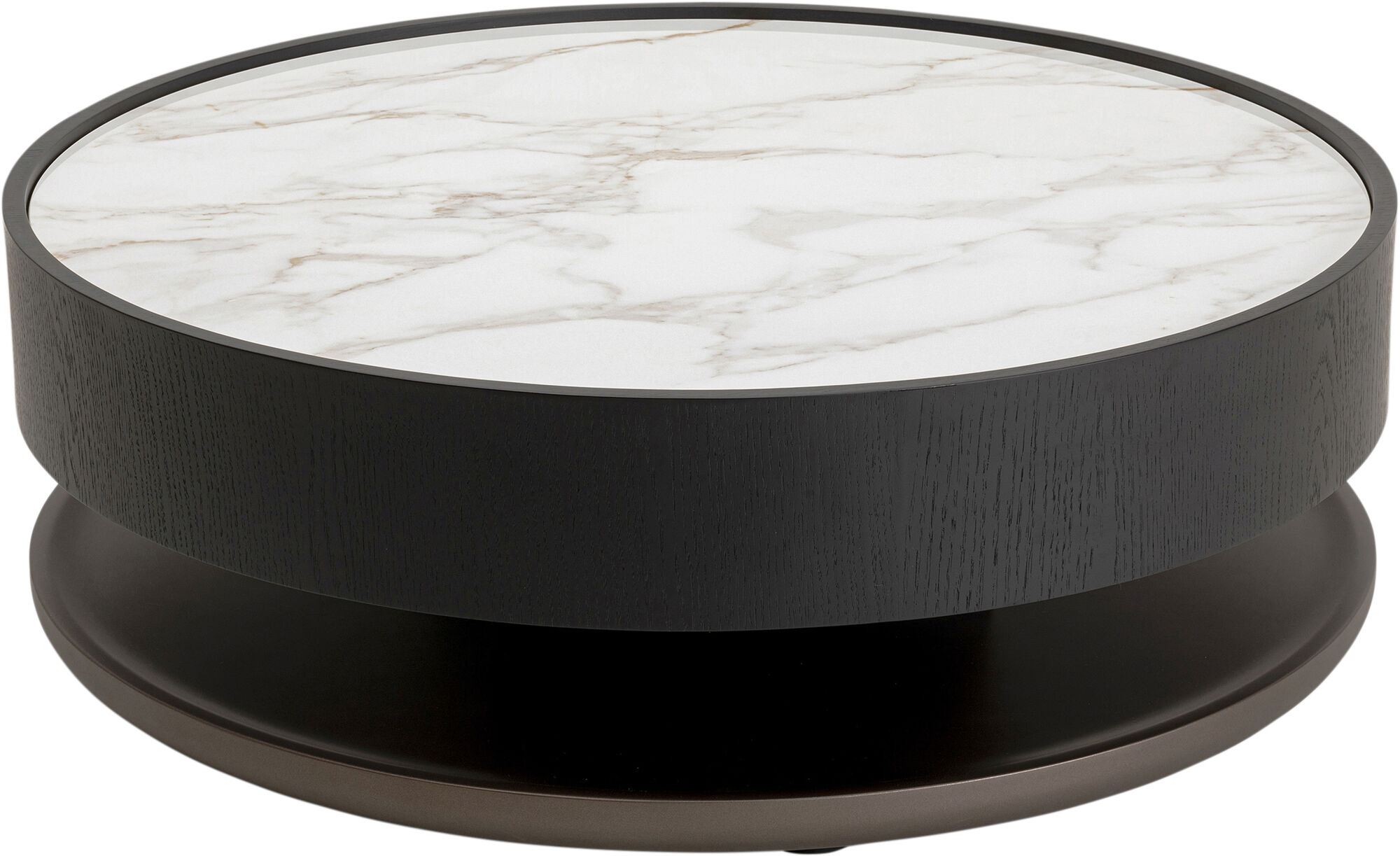 IDMarket - Mesa de centro cuadrada con tablero elevable 70 cm Phoenix madera y negro
