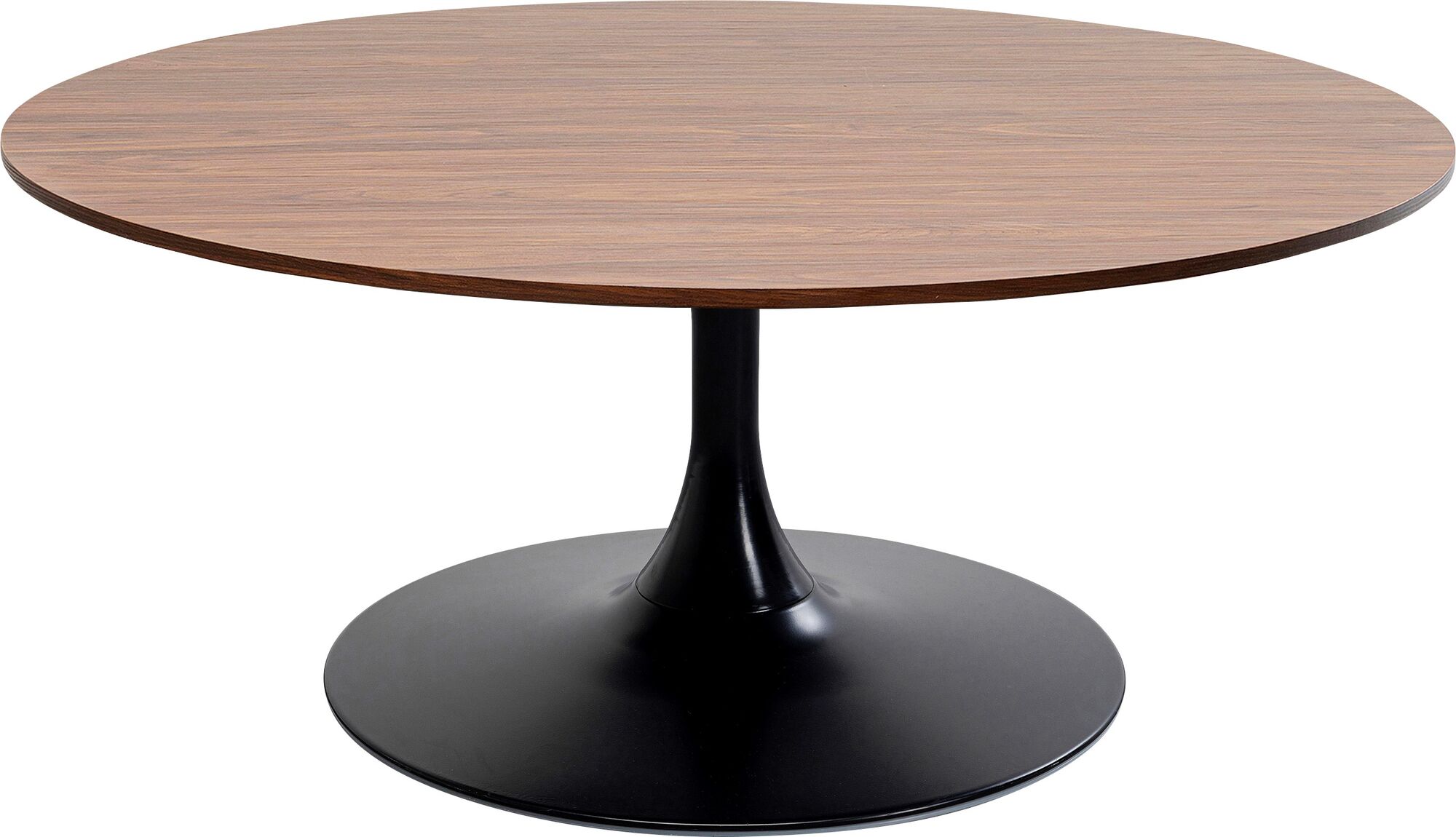 Masa de Cafea Neagra/maro Ø110 cm Schickeria Walnut – imagine-1.