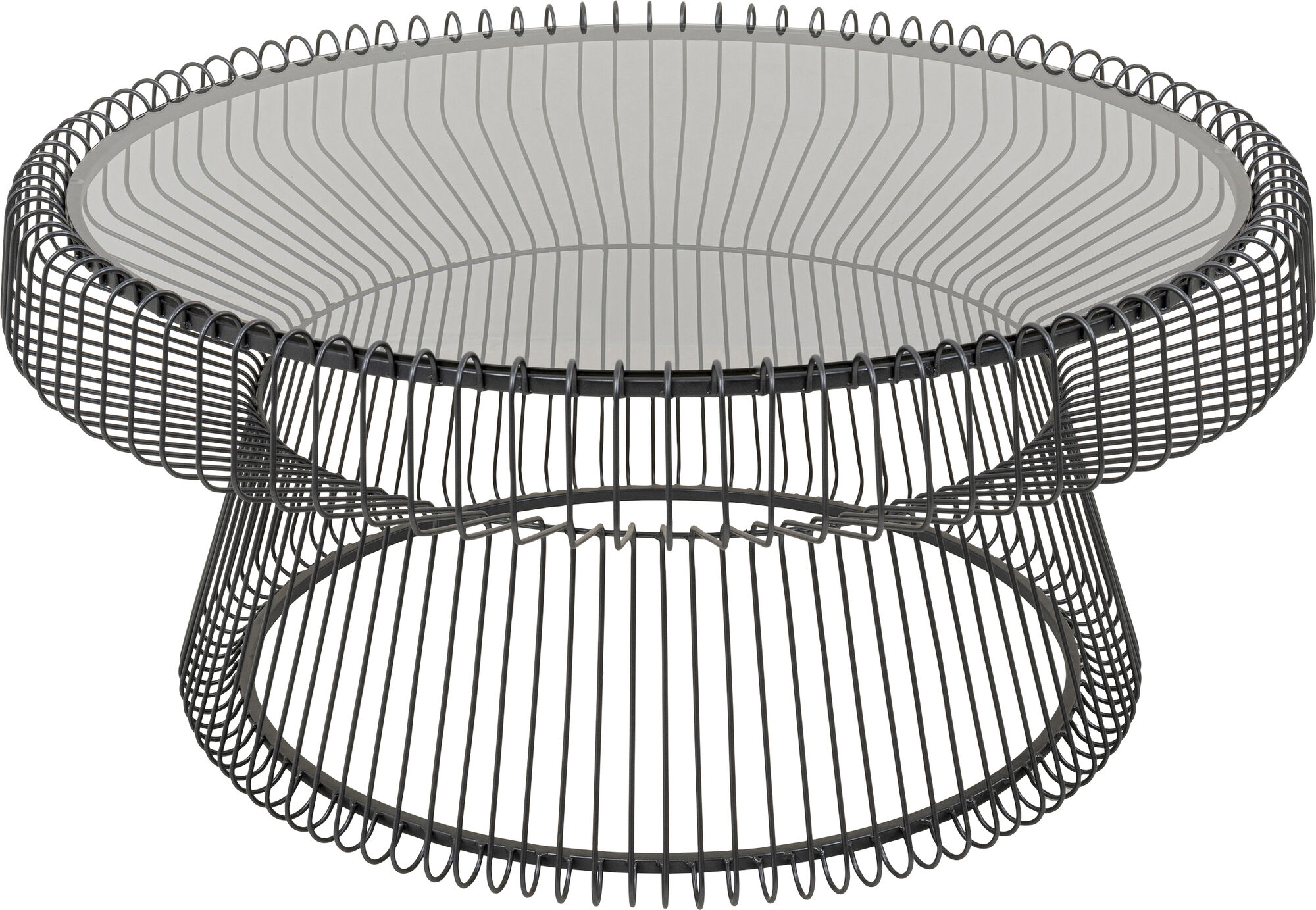 Fekete Lisboa Dohányzóasztal Ø86cm – kép-1.