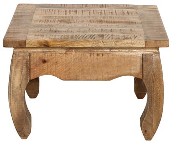 Stolik kawowy z drewna mango naturalny 60x60 cm – grafika-1.