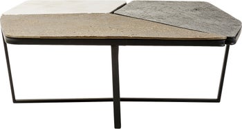 Stolik kawowy kolorowy metalowy 103x102 cm – obraz-1