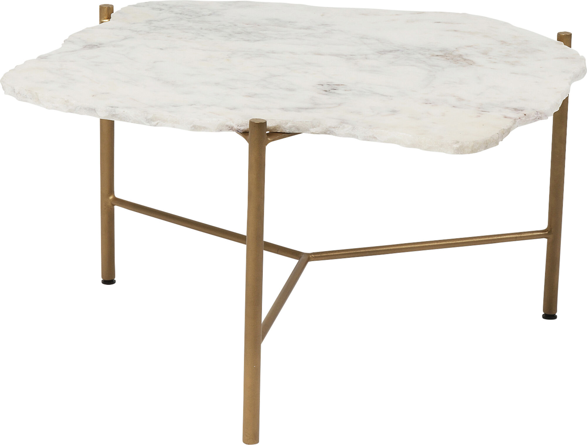 COFFEE TABLE PIEDRA WHITE 76X72CM – immagine-1.