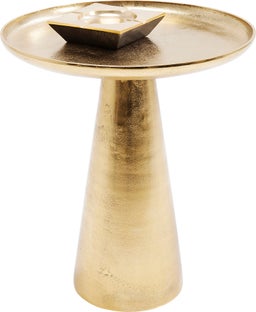 Sárgaréz Plateau Uno Kisasztal 45Cm – kép-1.
