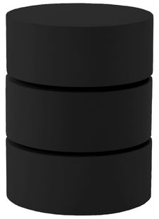 Stolik kawowy Pop okrągły ∅40 cm czarny – obraz-1