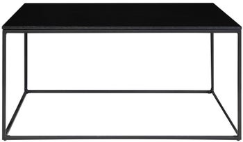 Stolik kawowy prostokątny blat drewniany podstawa metalowa 90x60 cm – grafika-1.