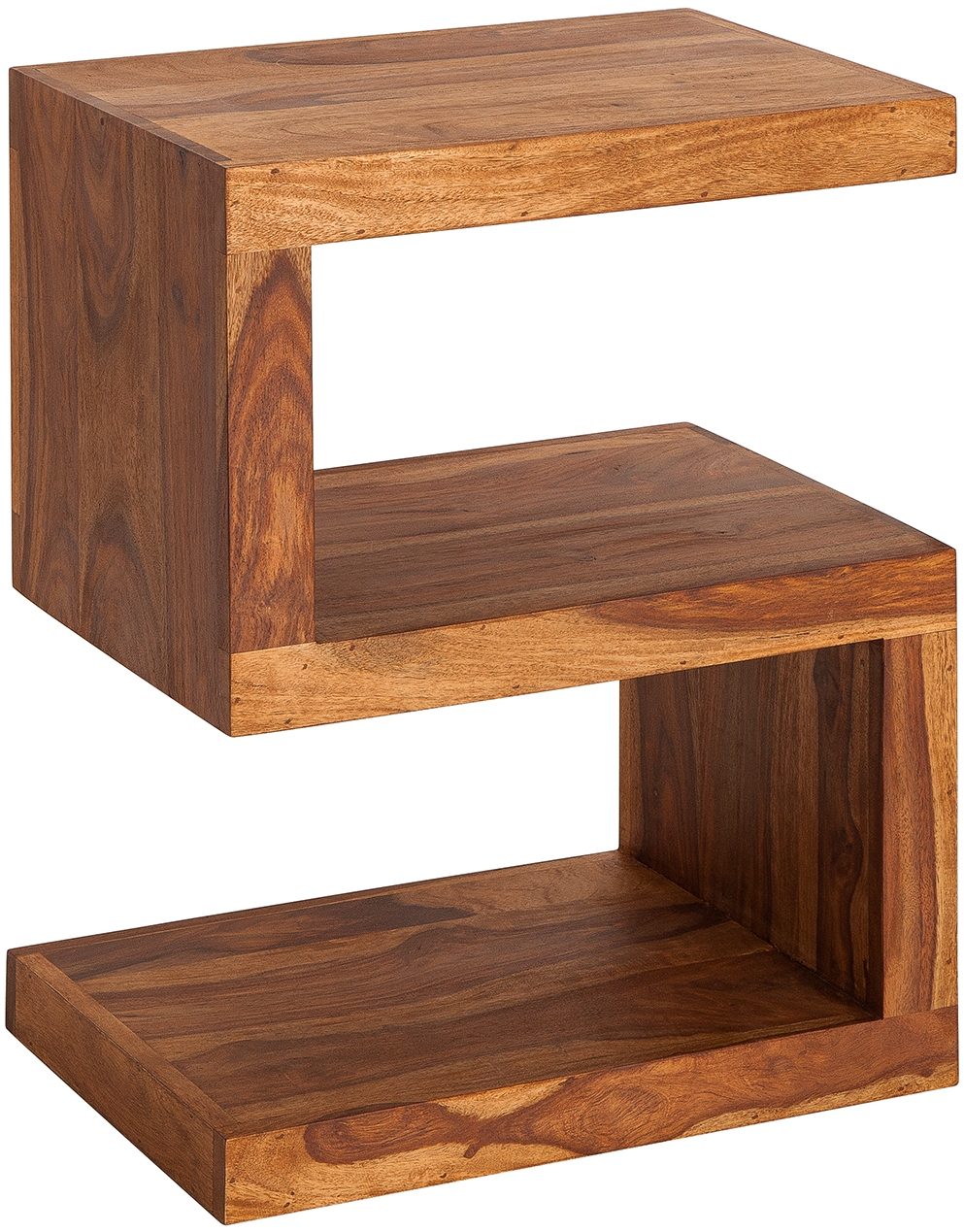 Drewniany stolik kawowy w kolorze brązowym o unikalnym wyglądzie – grafika-1.