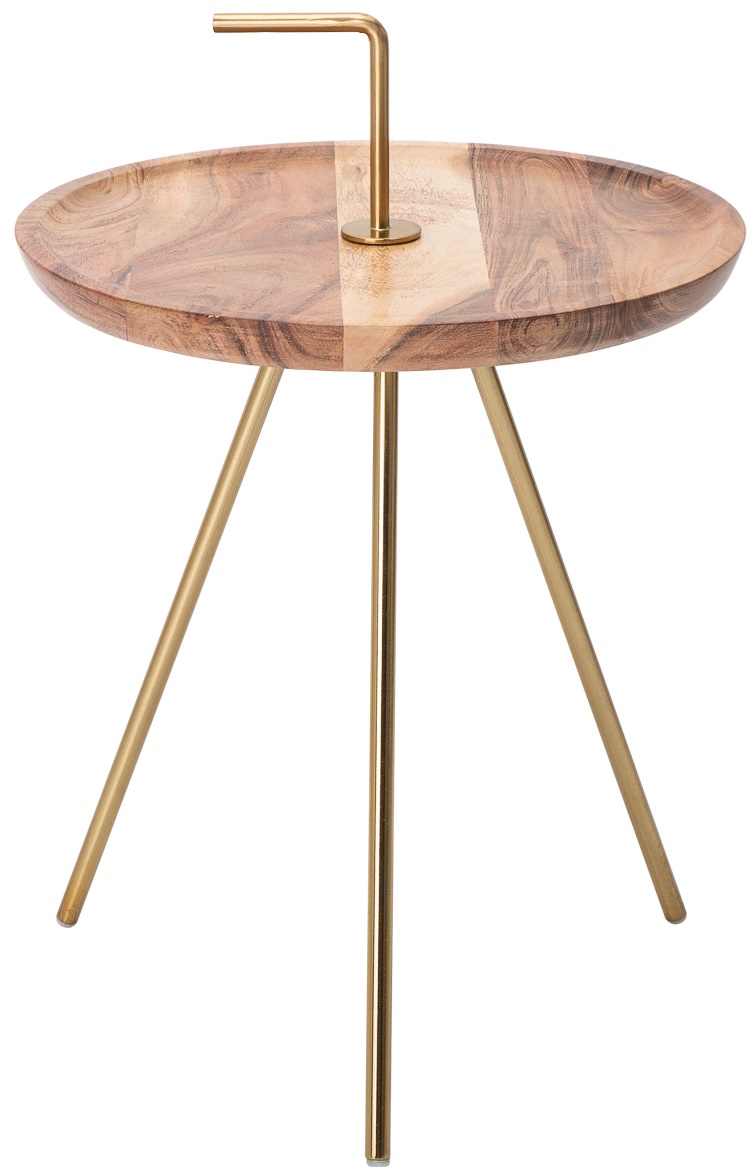 Stolik kawowy CeliaClever 36xH44 cm akacja – obraz-1