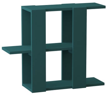 Stolik kawowy Slalom 70x22 cm turkusowy – obraz-1