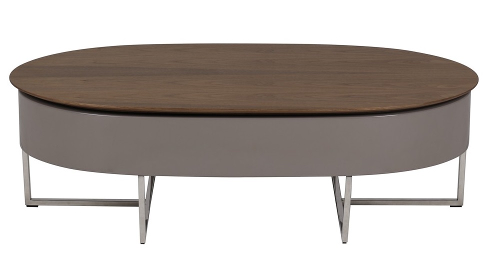 Stolik kawowy Smart rozkładany 120x60 cm brązowy – obraz-1