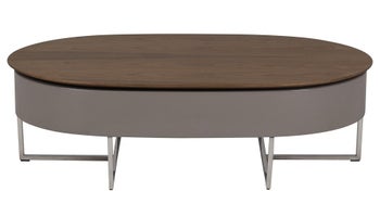 Stolik kawowy Smart rozkładany 120x60 cm brązowy – obraz-1