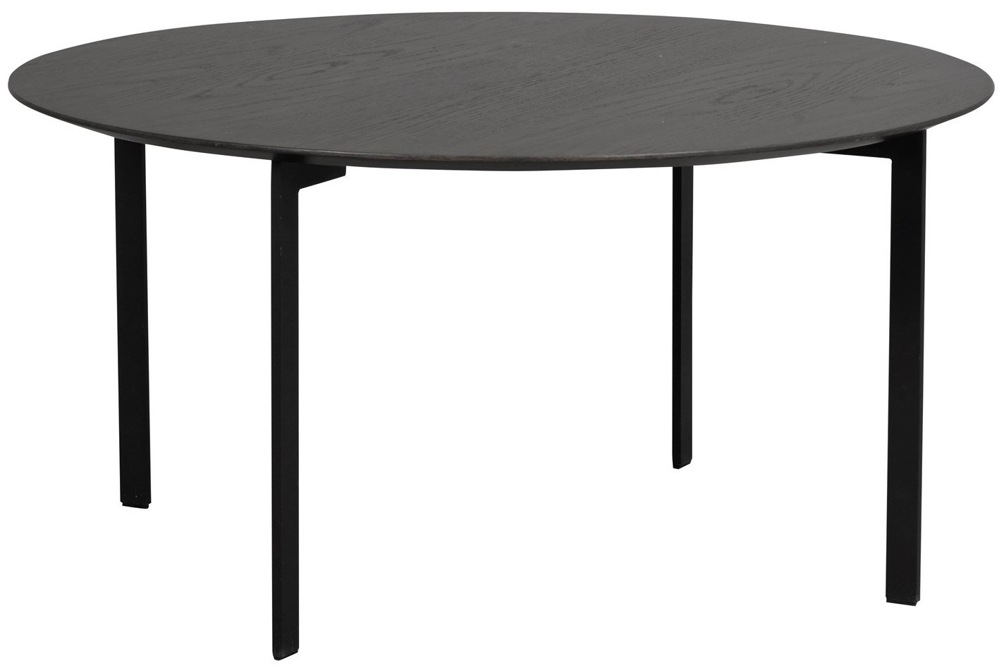 Stolik kawowy Spencer ∅90 cm czarny – obraz-1