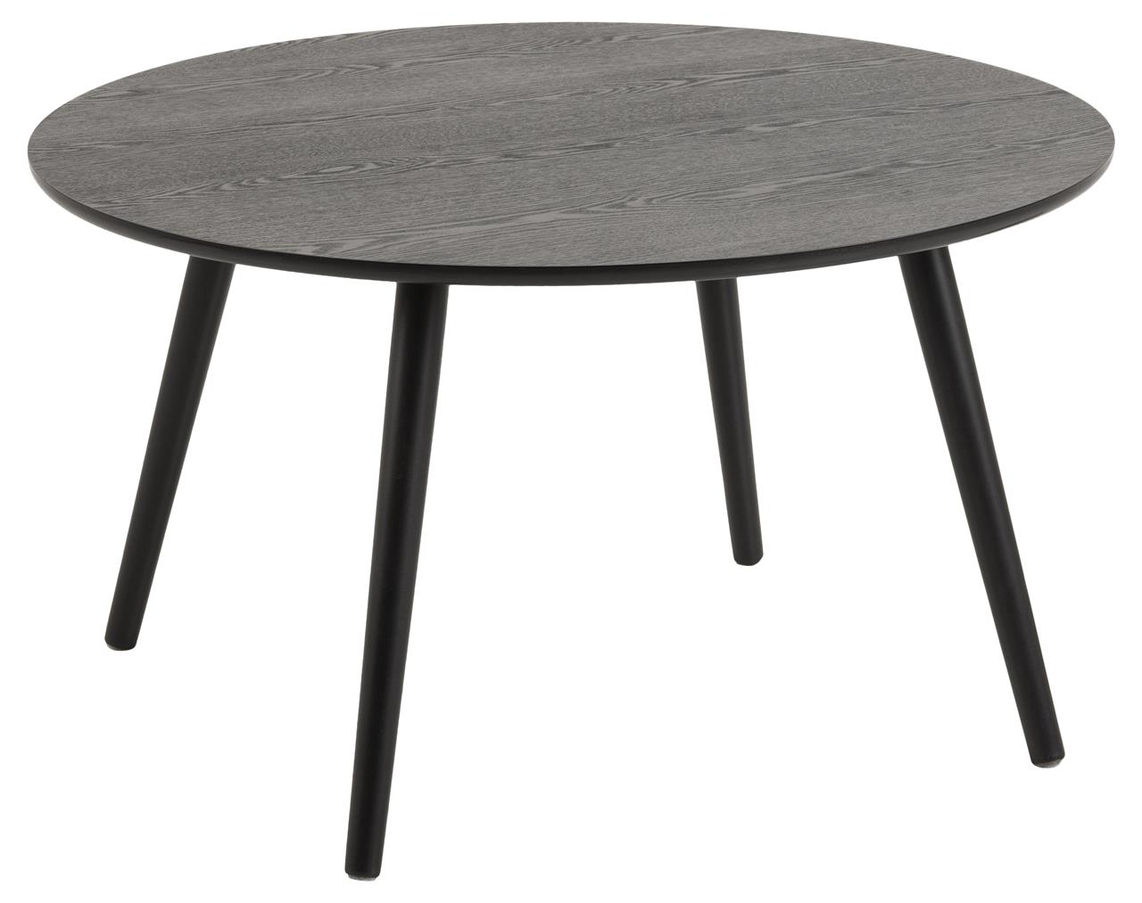 Stolik kawowy Feldman Ø80 cm czarny – obraz-1