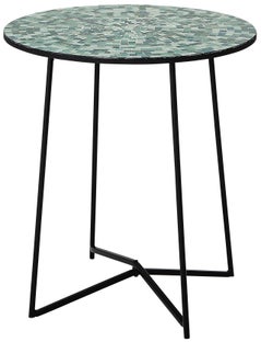 Stolik kawowy Sus Ø40xH47 cm mozaika szklana – obraz-1