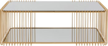 Stolik kawowy Wire Double Brass 120x60 cm – grafika-1.