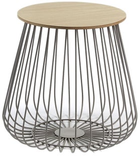 Stolik kawowy 41x40 cm szary – obraz-1