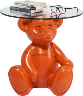 Stolik kawowy Teddy Bear Ø54 cm pomarańczowy – obraz-1
